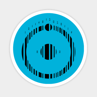 Dr Manhattan Bar Code (BLACK) Magnet